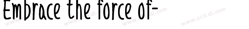 Embrace the force of字体转换